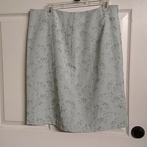 🌷Jaclyn Smith Women's Skirt Aqua Floral 14